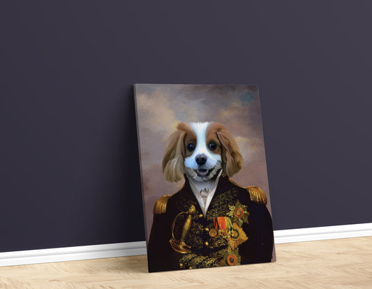 The Officer Pet Portrait Signature Arts